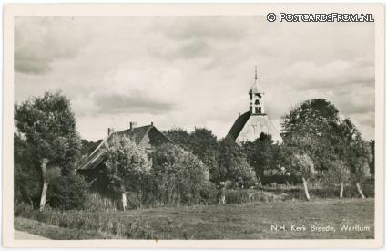 ansichtkaart: Warffum, N.H. Kerk Breede