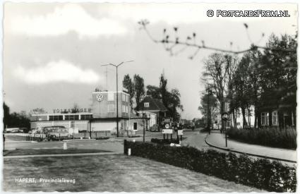 Hapert, Provincialeweg. Volkswageen ansichtkaart: Hapert, Provincialeweg. Volkswageen