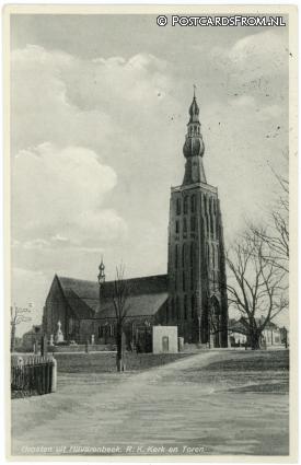 ansichtkaart: Hilvarenbeek, R.K. Kerk en Toren