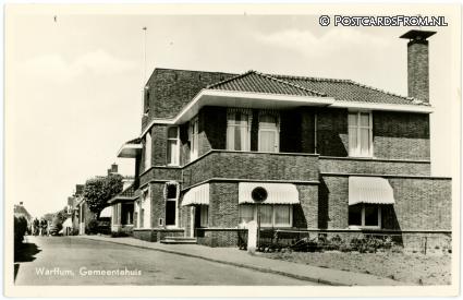 ansichtkaart: Warffum, Gemeentehuis