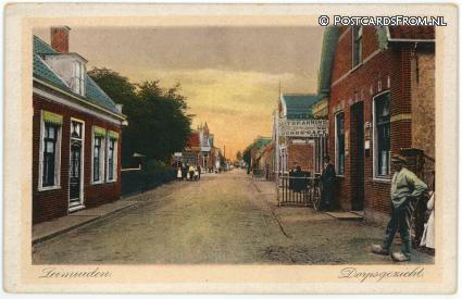 Leimuiden, Dorpsgezicht. Bondscafe A.N.W.N. ansichtkaart: Leimuiden, Dorpsgezicht. Bondscafe A.N.W.N.