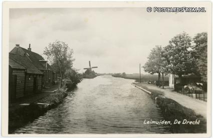 Leimuiden, De Drecht ansichtkaart: Leimuiden, De Drecht
