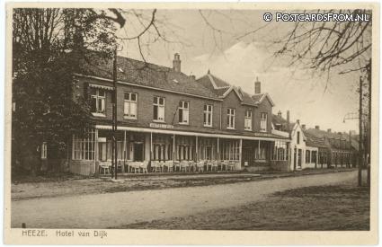 Heeze, Hotel van Dijk ansichtkaart: Heeze, Hotel van Dijk