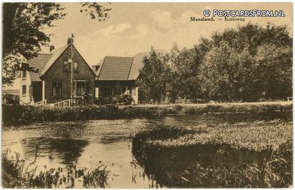 ansichtkaart: Maasland, Kerkweg