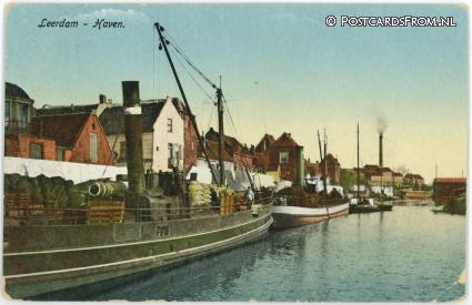 ansichtkaart: Leerdam, Haven