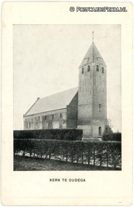 ansichtkaart: Oudega Sm., ? Kerk