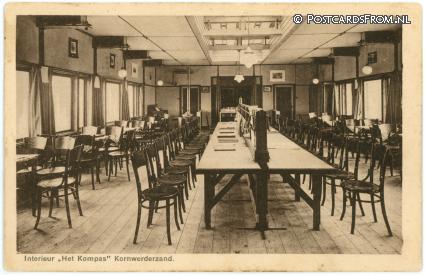 ansichtkaart: Kornwerderzand, Interieur 'Het Kompas'
