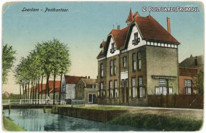 ansichtkaart: Leerdam, Postkantoor