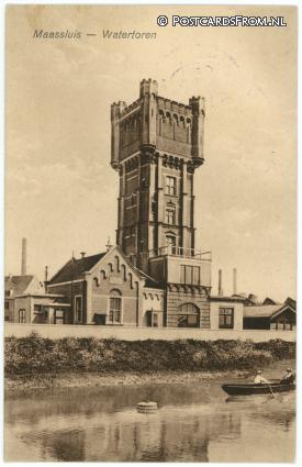 Maassluis, Watertoren ansichtkaart: Maassluis, Watertoren