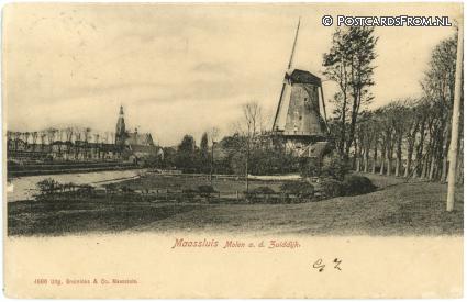 Maassluis, Molen a.d. Zuiddijk ansichtkaart: Maassluis, Molen a.d. Zuiddijk