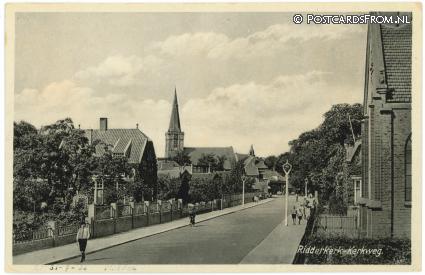ansichtkaart: Ridderkerk, Kerkweg