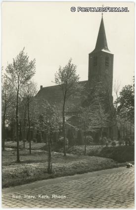 ansichtkaart: Rhoon, Ned. Herv. Kerk