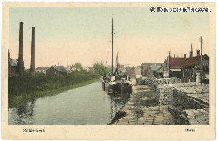 ansichtkaart: Ridderkerk, Haven