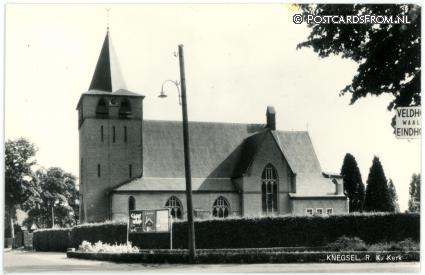 Knegsel, R.K. Kerk ansichtkaart: Knegsel, R.K. Kerk