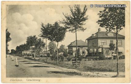 ansichtkaart: Zierikzee, Grachtweg