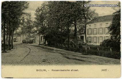 Wouw, Roosendaalsche straat ansichtkaart: Wouw, Roosendaalsche straat