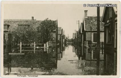 ansichtkaart: Numansdorp, Havenstraat. Verlengde Torenstraat