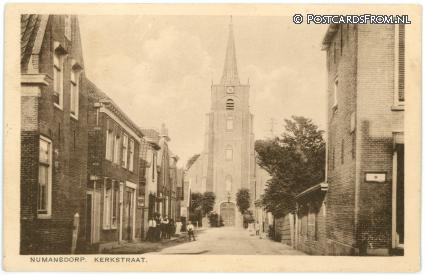 Numansdorp, Kerkstraat ansichtkaart: Numansdorp, Kerkstraat