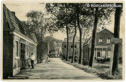 Meerkerk, Noordscheweg. Langzaan rijden, gevaarlijk kruispunt ansichtkaart: Meerkerk, Noordscheweg. Langzaan rijden, gevaarlijk kruispunt