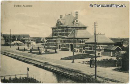 ansichtkaart: Aalsmeer, Station