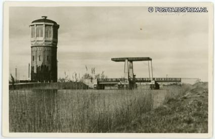 Assendelft, Watertoren en Vaartbrug ansichtkaart: Assendelft, Watertoren en Vaartbrug