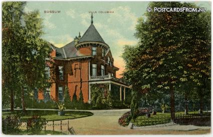 ansichtkaart: Bussum, Villa Columbia
