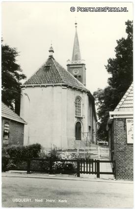 Usquert, Ned. Herv. Kerk ansichtkaart: Usquert, Ned. Herv. Kerk