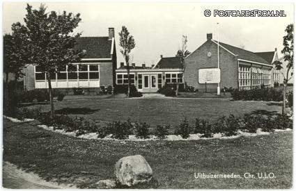 ansichtkaart: Uithuizermeeden, Chr. U.L.O.