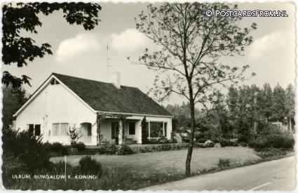 Ulrum, Bungalow K. Koning ansichtkaart: Ulrum, Bungalow K. Koning