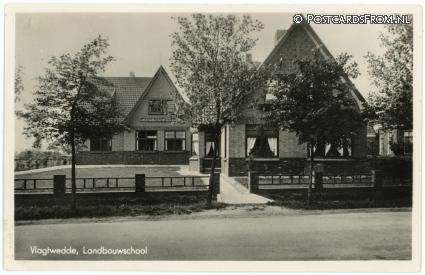 Vlagtwedde, Landbouwschool ansichtkaart: Vlagtwedde, Landbouwschool