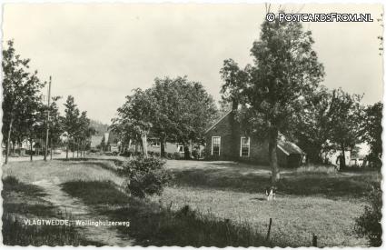ansichtkaart: Vlagtwedde, Wollinghuizerweg