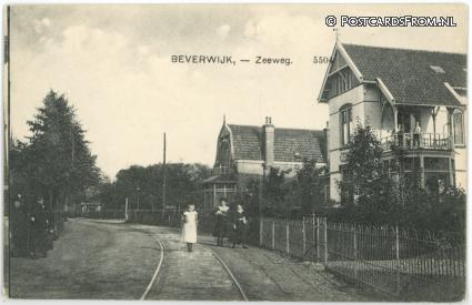 ansichtkaart: Beverwijk, Zeeweg