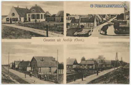 ansichtkaart: Andijk, Oost. Groeten uit