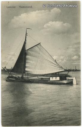Lemmer, Havenmond ansichtkaart: Lemmer, Havenmond