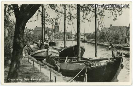 Lemmer, Gezicht op Dok ansichtkaart: Lemmer, Gezicht op Dok