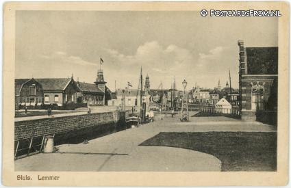 Lemmer, Sluis ansichtkaart: Lemmer, Sluis