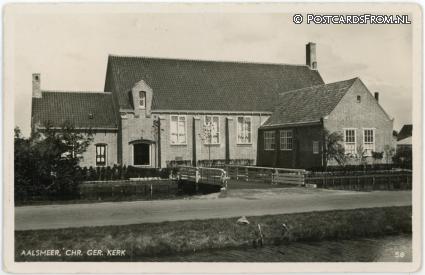 ansichtkaart: Aalsmeer, Chr. Ger. Kerk
