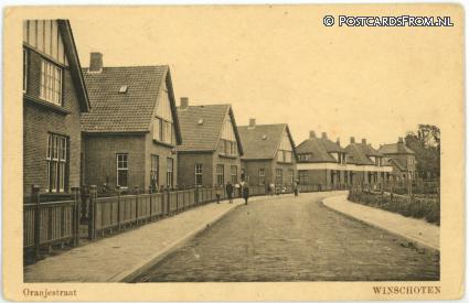 Winschoten, Oranjestraat ansichtkaart: Winschoten, Oranjestraat