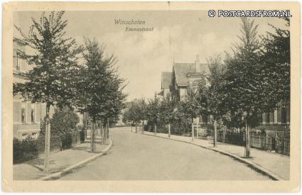 Winschoten, Emmastraat ansichtkaart: Winschoten, Emmastraat