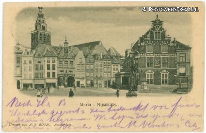 ansichtkaart: Nijmegen, Markt