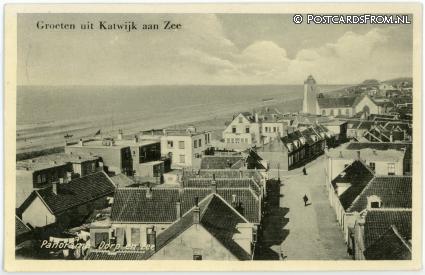 ansichtkaart: Katwijk aan Zee, Panorama Dorp en Zee