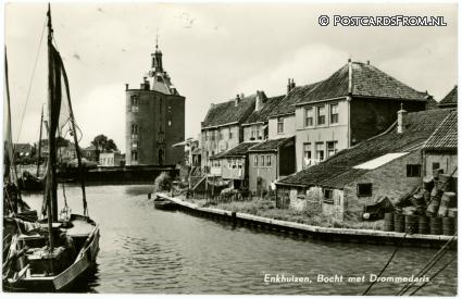 ansichtkaart: Enkhuizen, Bocht met Drommedaris